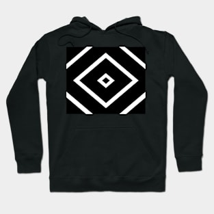 Abstract geometric pattern - black and white. Hoodie